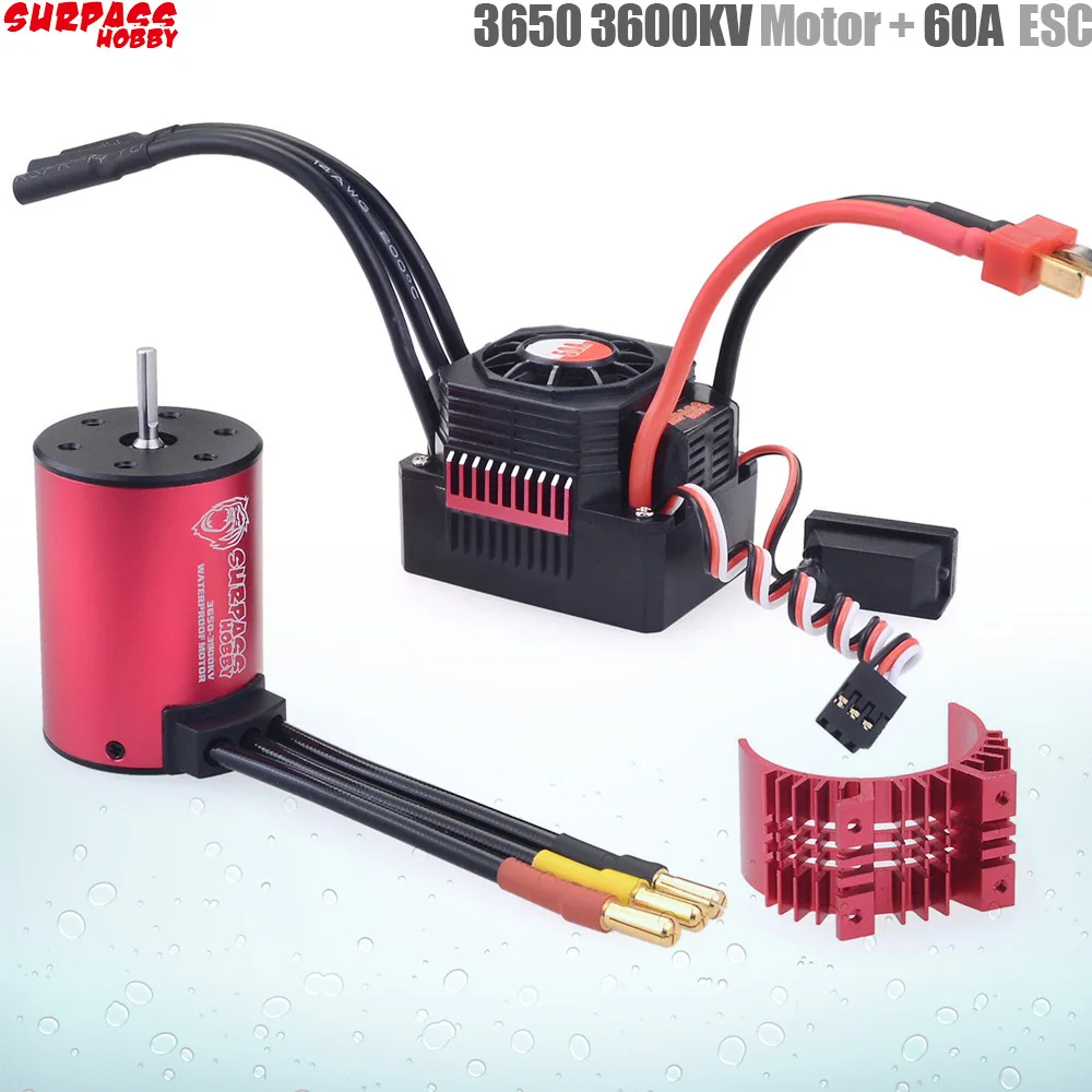 Rc Hobby Motor - SURPASS HOBBY KK Waterproof Combo 3650