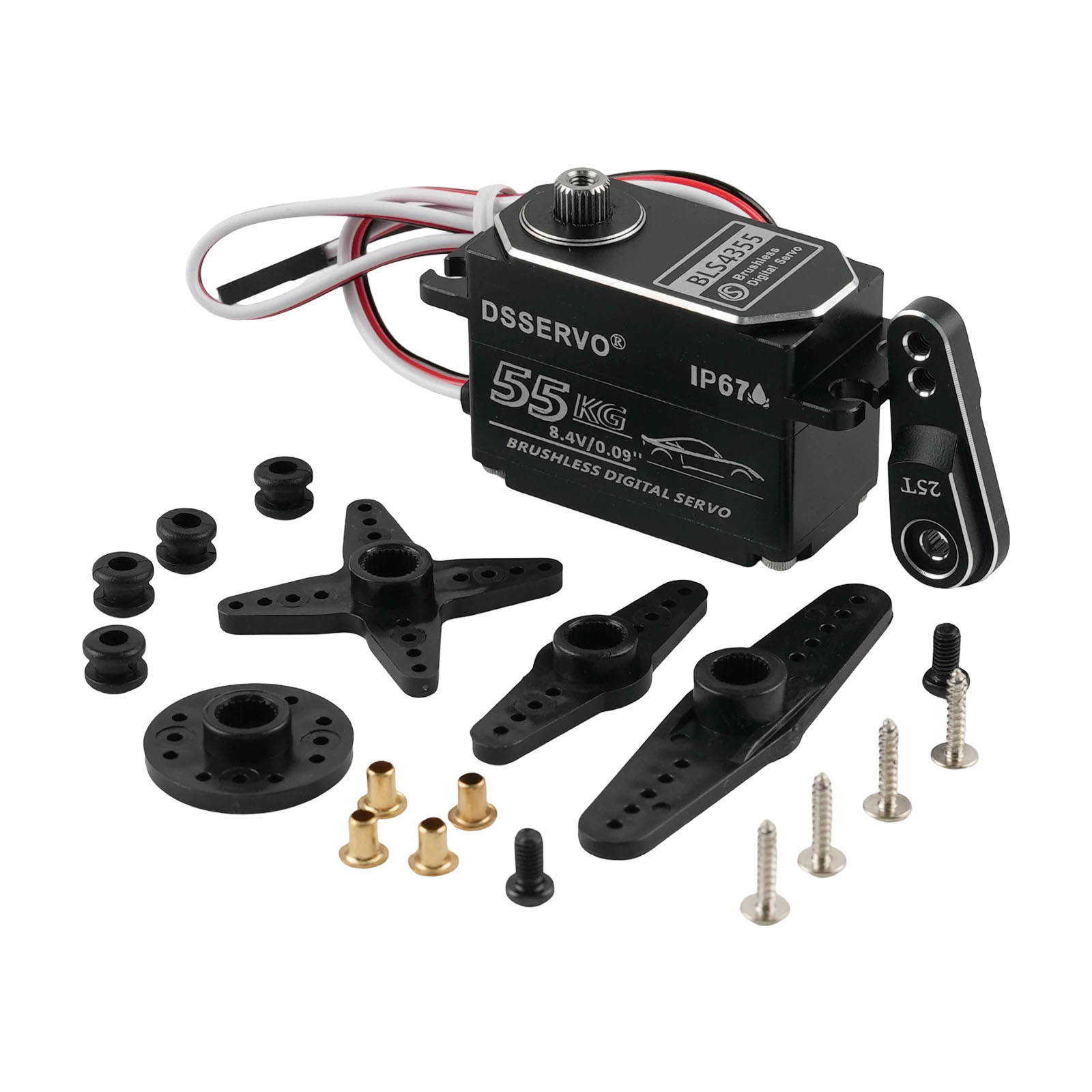 Rc Hobbies - Dsservo BLS4355 55KG Low-profile All-metal Brushless