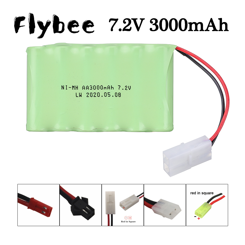 Rc Hobby Boat - 7.2v 3000mAh Battery Tamiya/SM/JST plug For