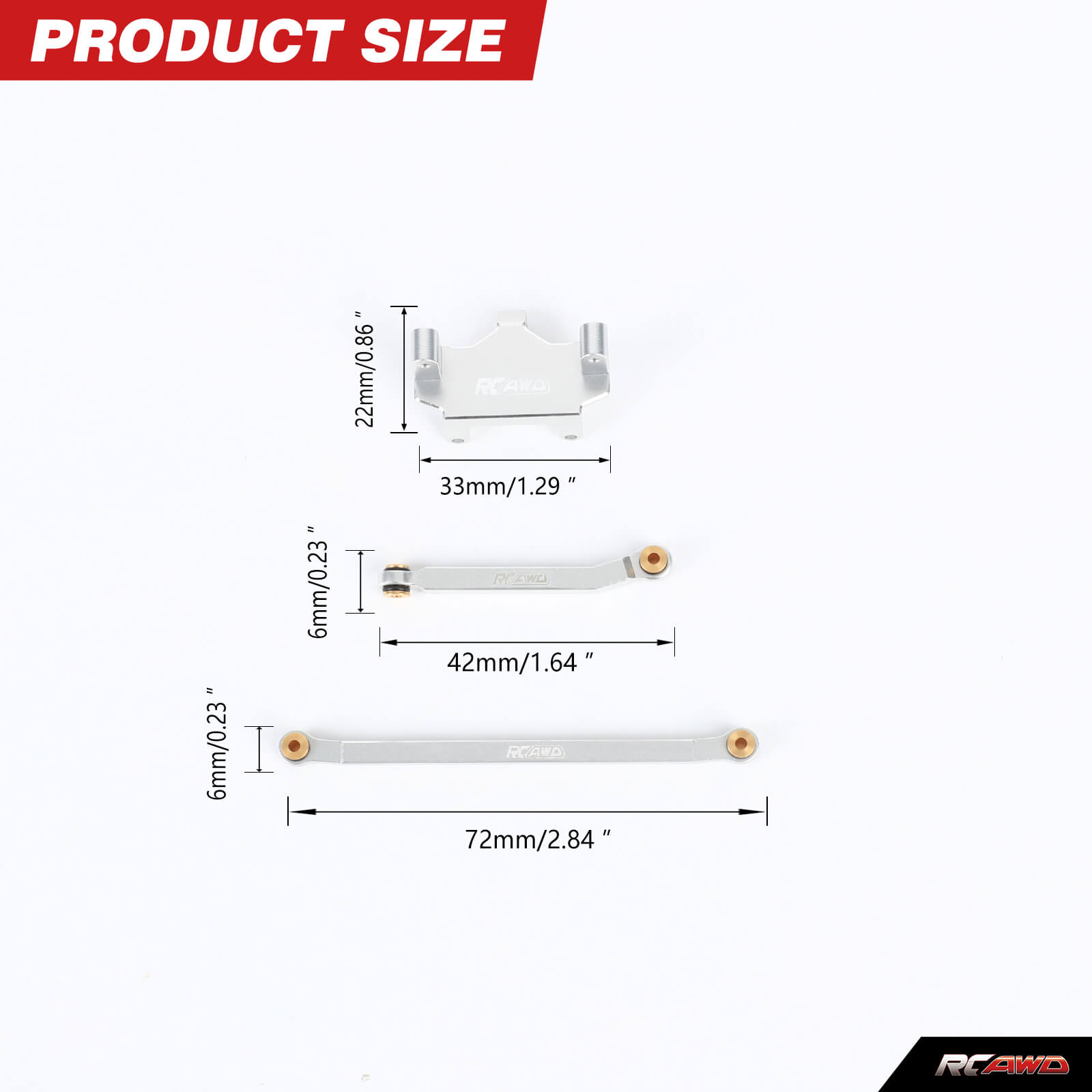 RCAWD Alloy CR18P Servo Mount  - Rc Hobby Warehouse のレビューと価格