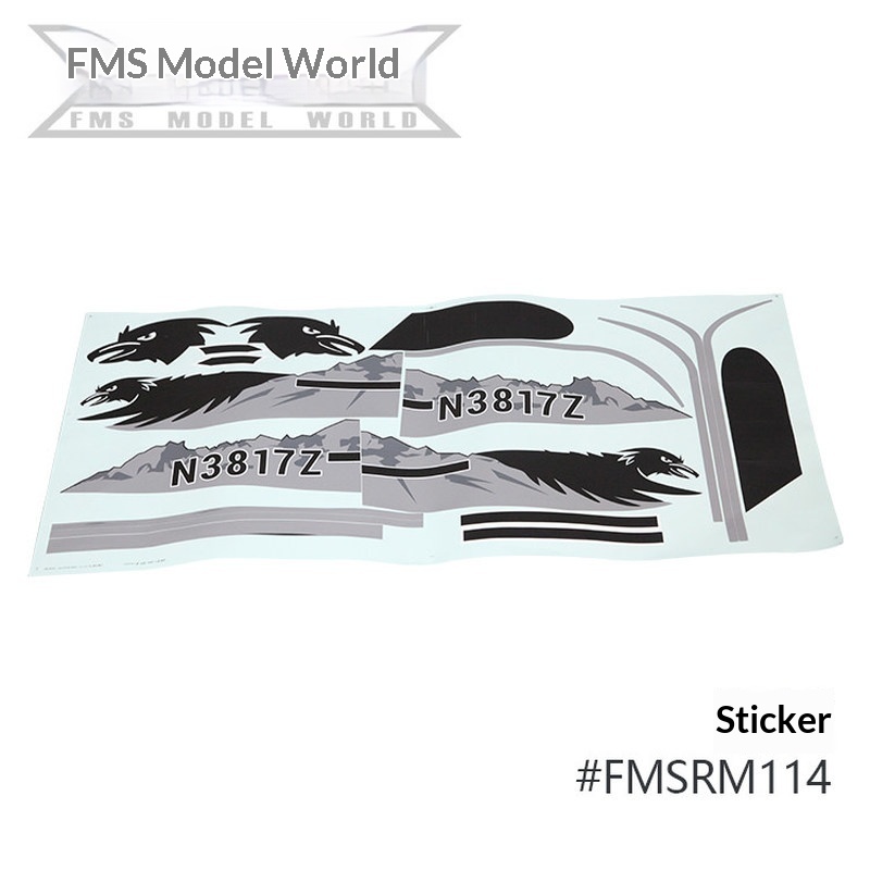 FMS RC Plane Decals For 1700mm - Rc Hobbies のレビューと価格