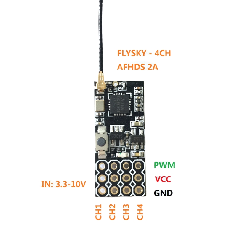 Flysky FS2A Mini Receiver 4CH  - Rc Hobby Toys のレビューと価格