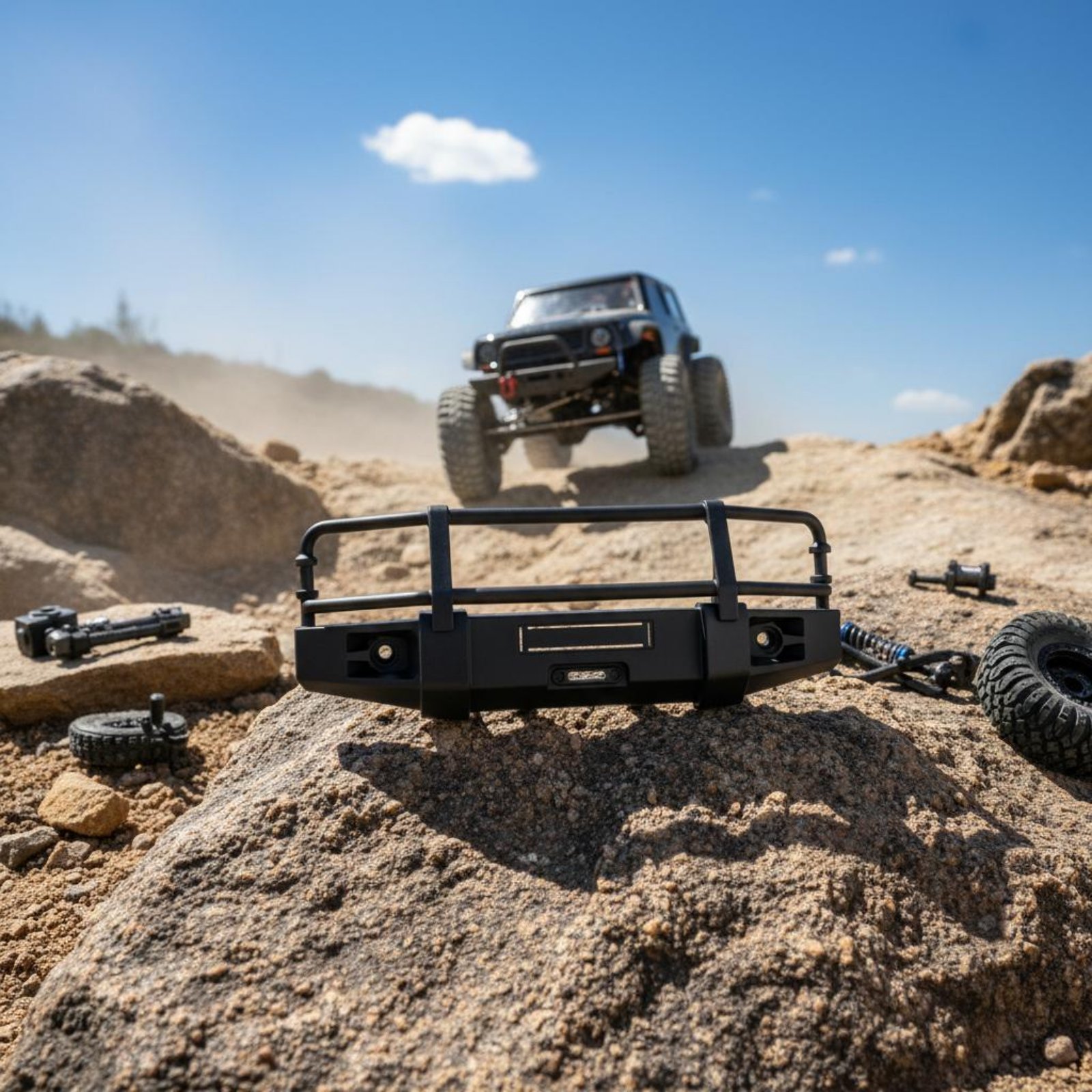 RC Crawler Front Bumper Shock  - Rc Hobby Motor のレビューと価格