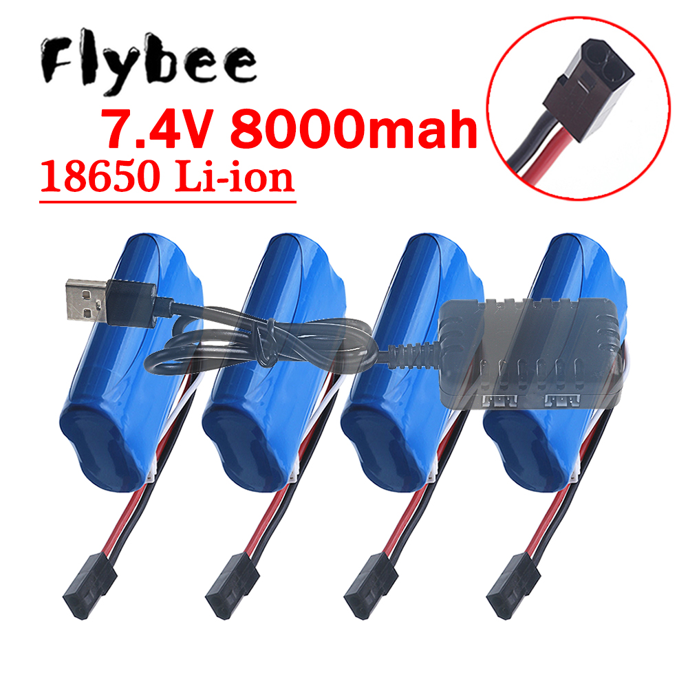 (5500 Plug) 18650 7.4V 8000Mah - Rc Hobby Boat のレビューと価格