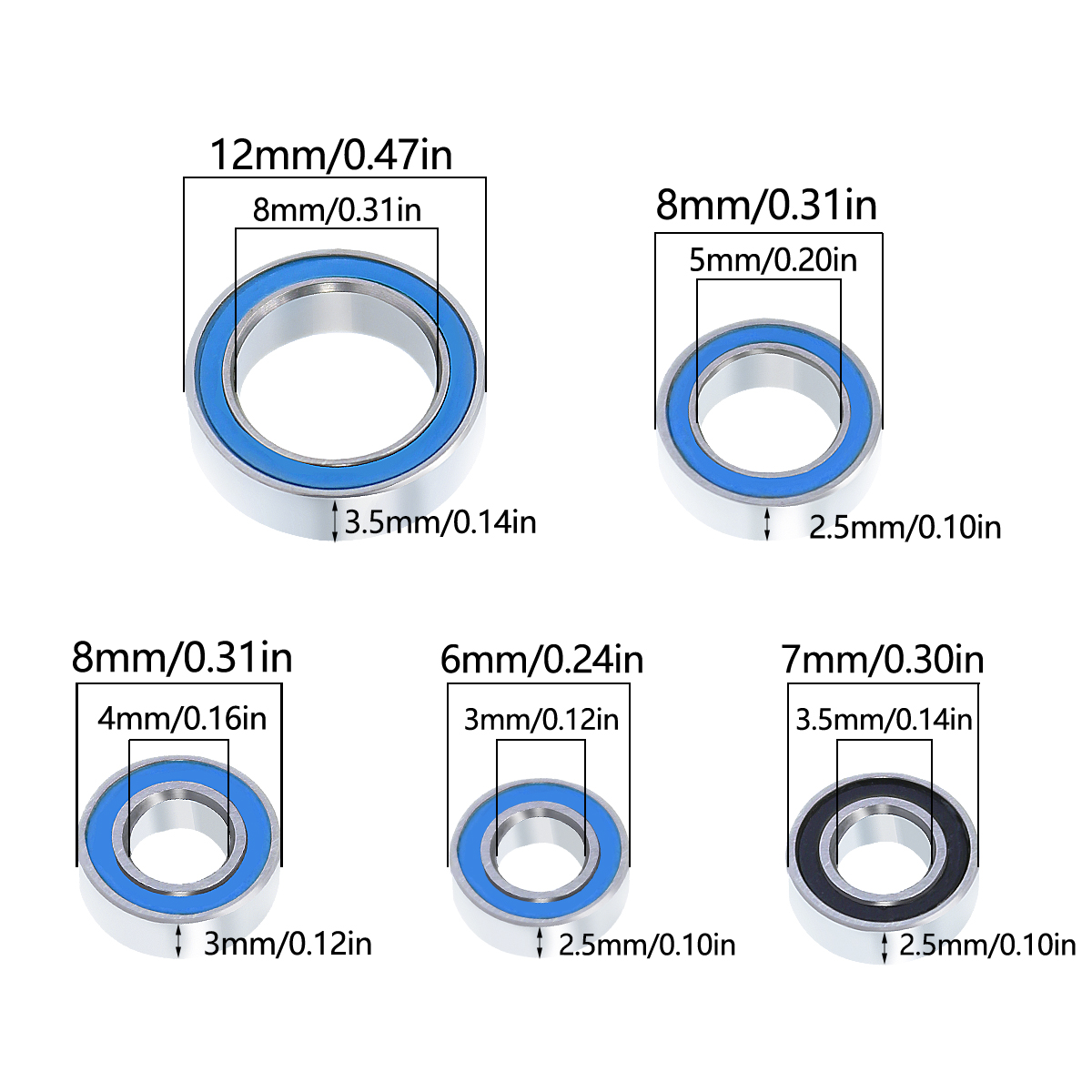 22Pcs Wheel Hub Axle Sealed Be - Rc Hobby Warehouse のレビューと価格