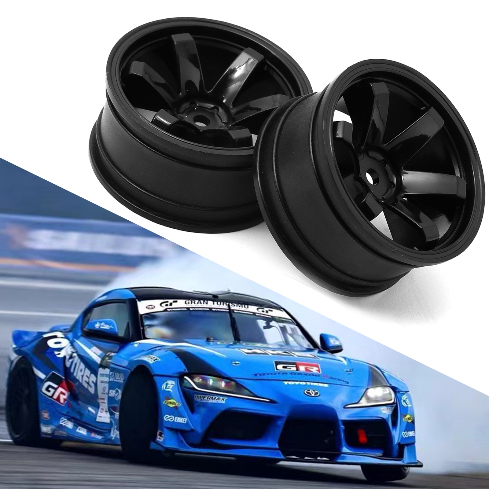 4pcs  Plastic Wheel Hub RC Rac - Rc Hobbies のレビューと価格