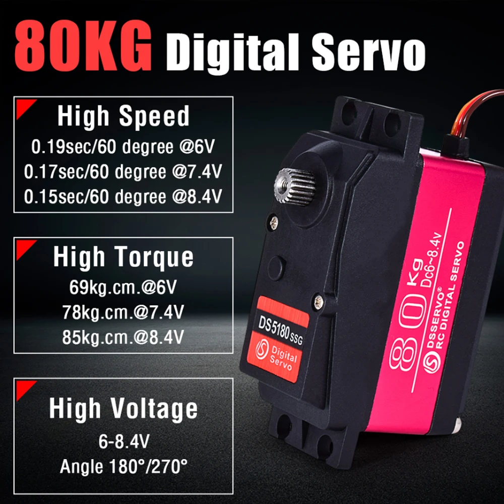 Dsservo Waterproof DS5180 80KG - Rc Hobbies のレビューと価格