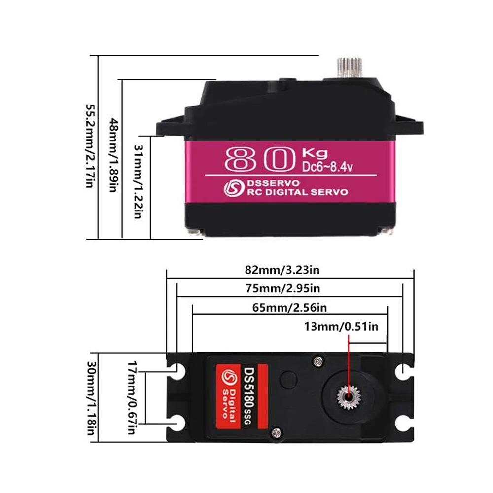 Dsservo Waterproof DS5180 80KG - Rc Hobbies のレビューと価格