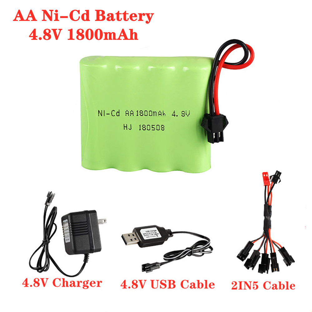 4.8V 1800mAh Ni-Cd AA Battery  - Rc Hobby Boat のレビューと価格